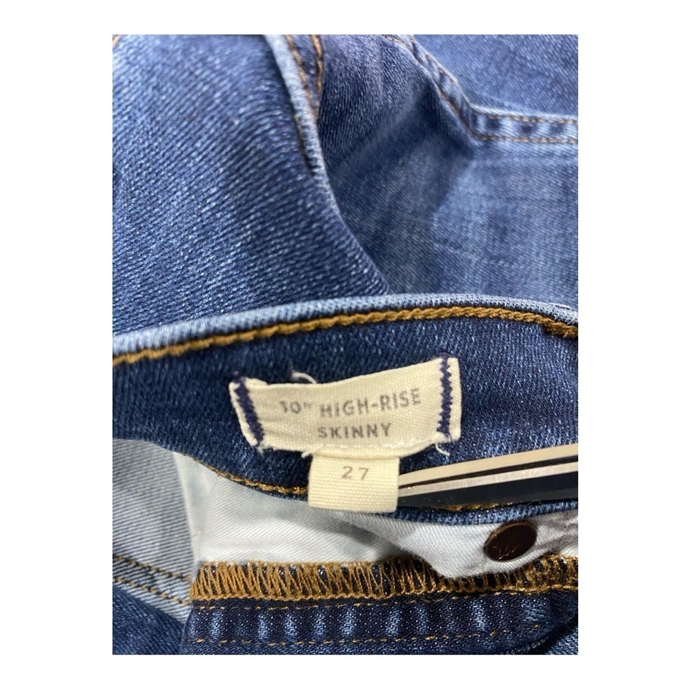 Madewell 10” High Rise Skinny Jeans Size 27 Medium Wash Faded Stretch Denim - Picture 7 of 11